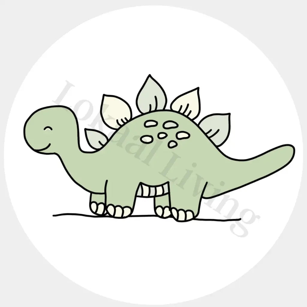 Muurcirkel Stegosaurus - set van 2