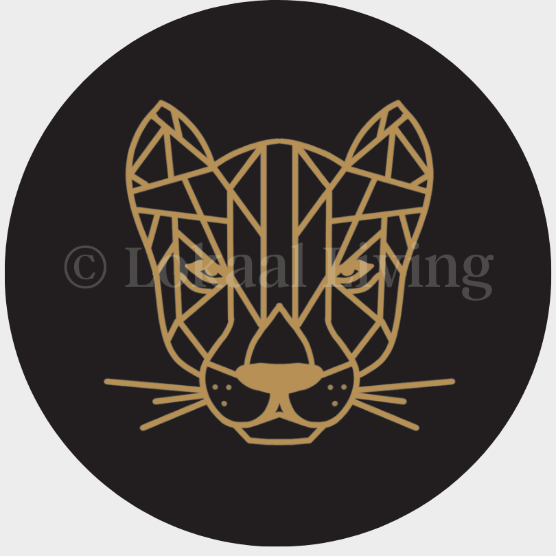 Muurcirkel Panter - set van 2