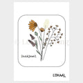 Wenskaart Dankjewel - Premium Wenskaart incl. Envelop - set van 10 stuks