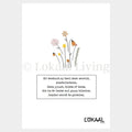 Wenskaart Bloeien - Premium Wenskaart incl. Envelop - set van 10 stuks