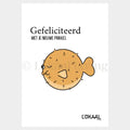Wenskaart Gefeliciteerd met je nieuwe prikkel - Premium Wenskaart incl. envelop - set van 10 stuks