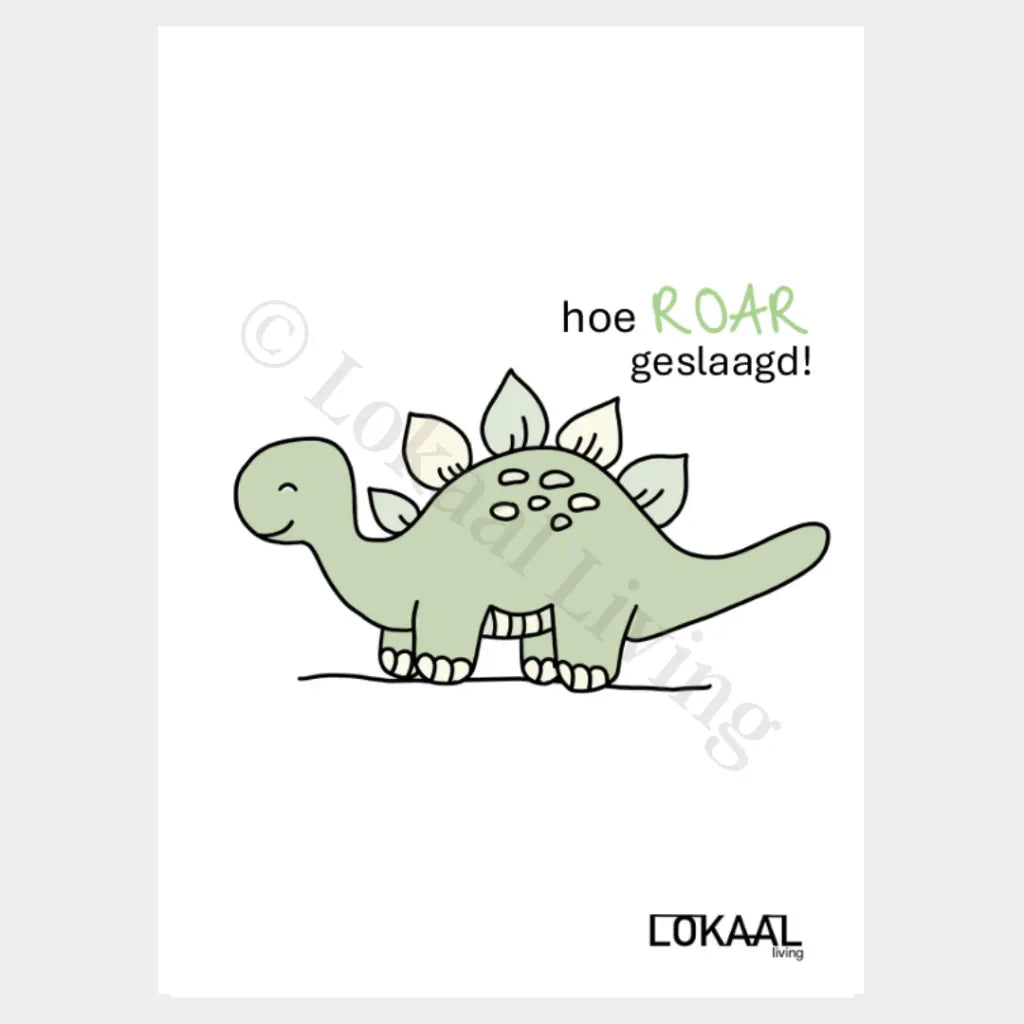 Wenskaart Hoeroar geslaagd - Premium Wenskaart incl. Envelop - set van 10 stuks