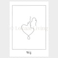 Wenskaart Koppel - Premium Wenskaart incl. Envelop - set van 10 stuks