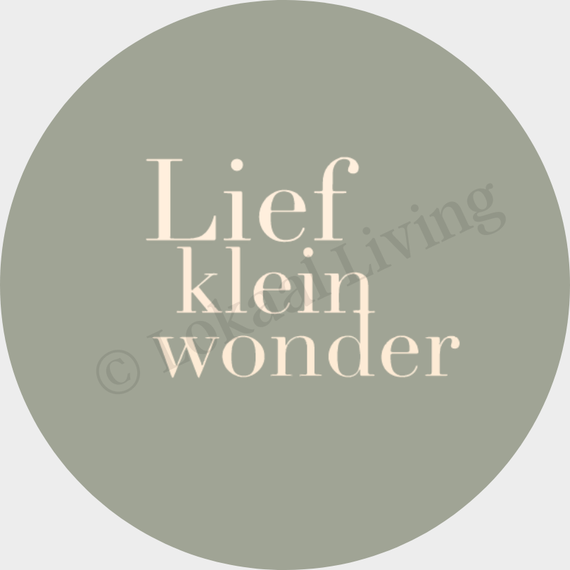 Muurcirkel Lief Klein Wonder - set van 2