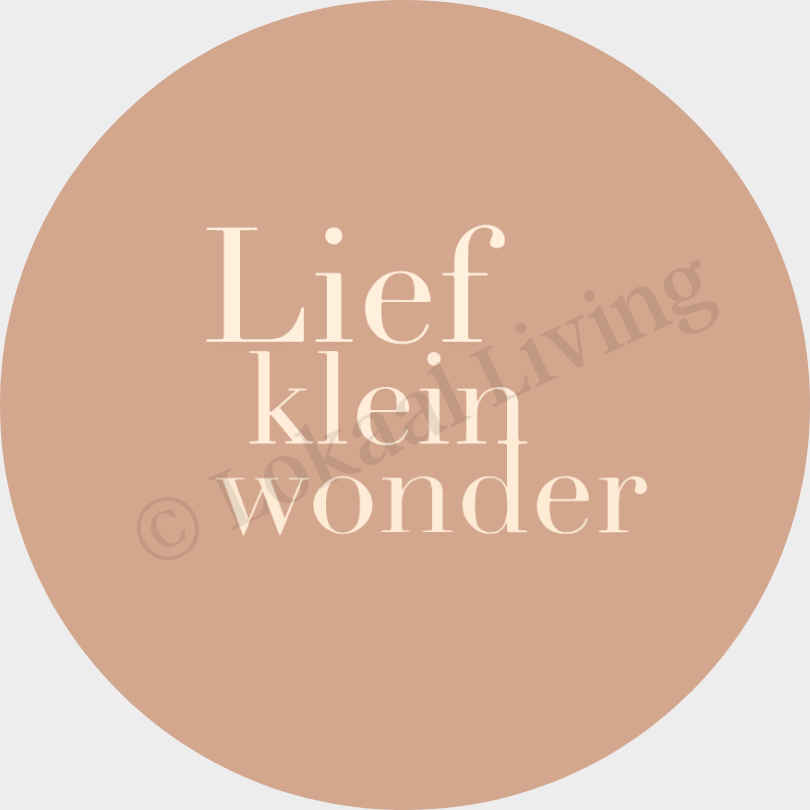 Muurcirkel Lief Klein Wonder - set van 2