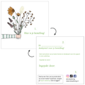 bedankkaartje Boeket - set van 20