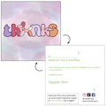 Bedankkaartje Thanks - set van 20 stuks