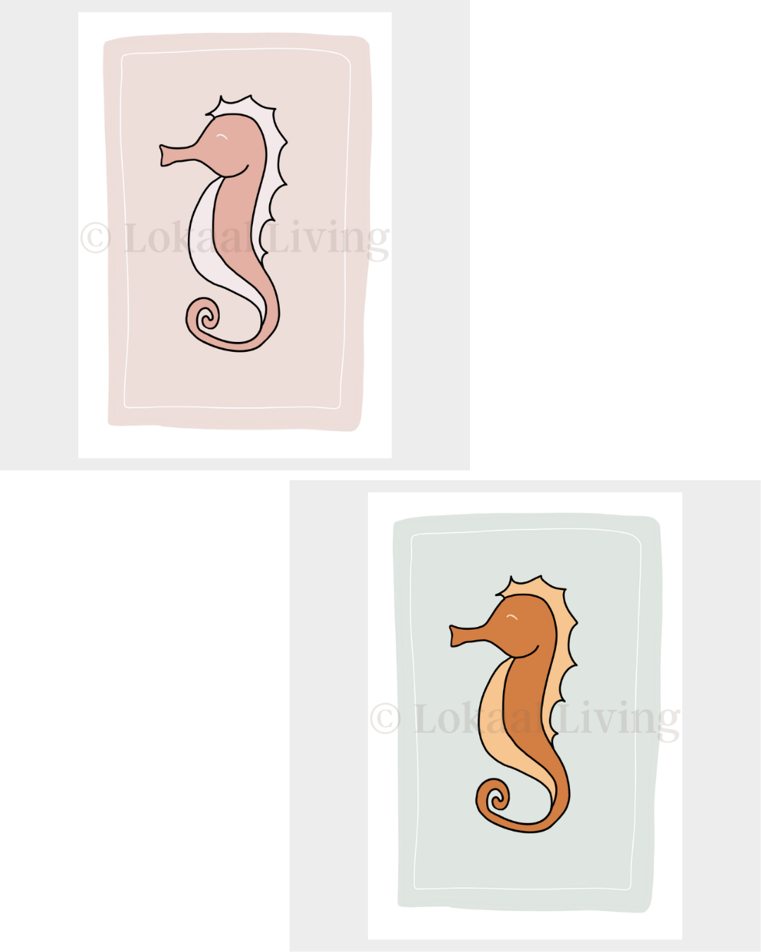 Poster Zeepaardje (set van 10)