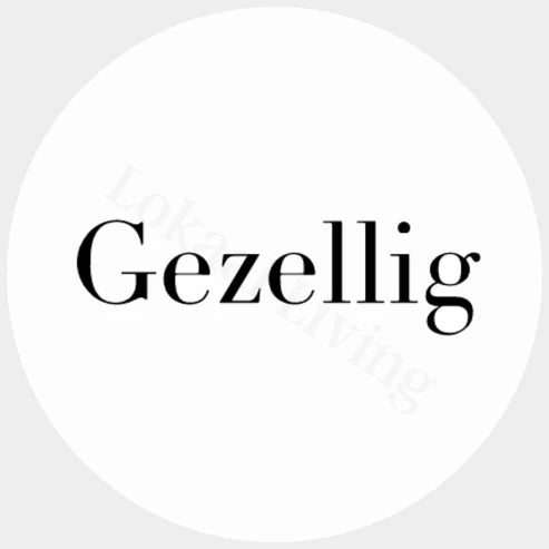 Muurcirkel Gezellig - set van 2