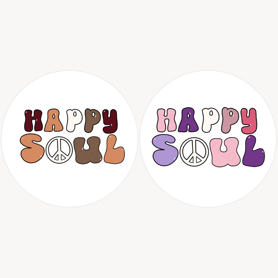 Muurcirkel Happy Soul - set van 2