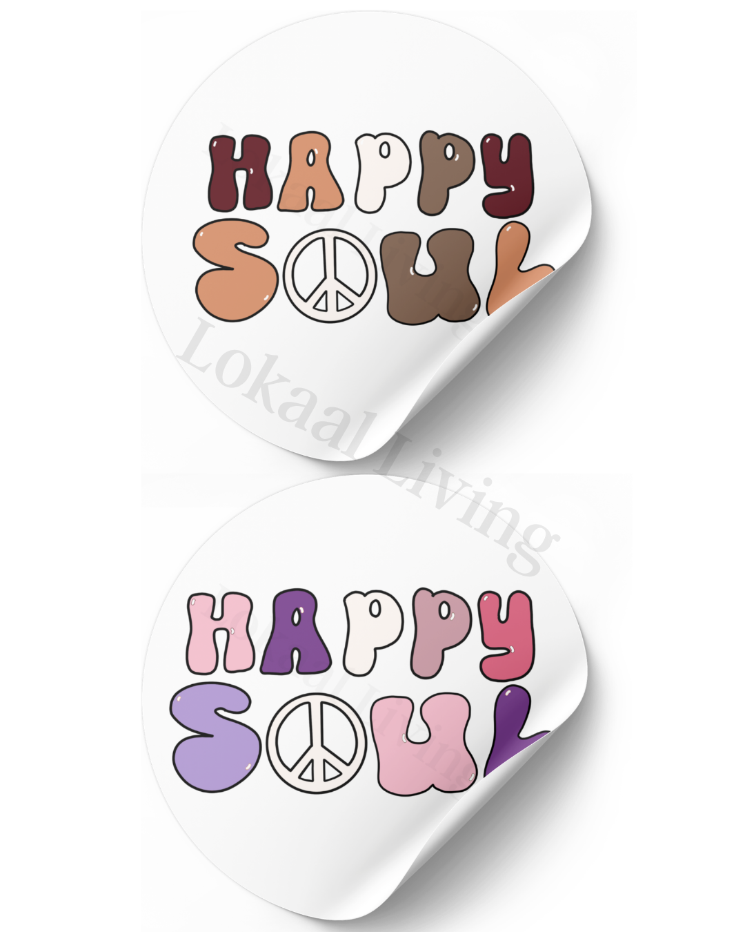 Stickerset Happy soul - set van 50 stuks