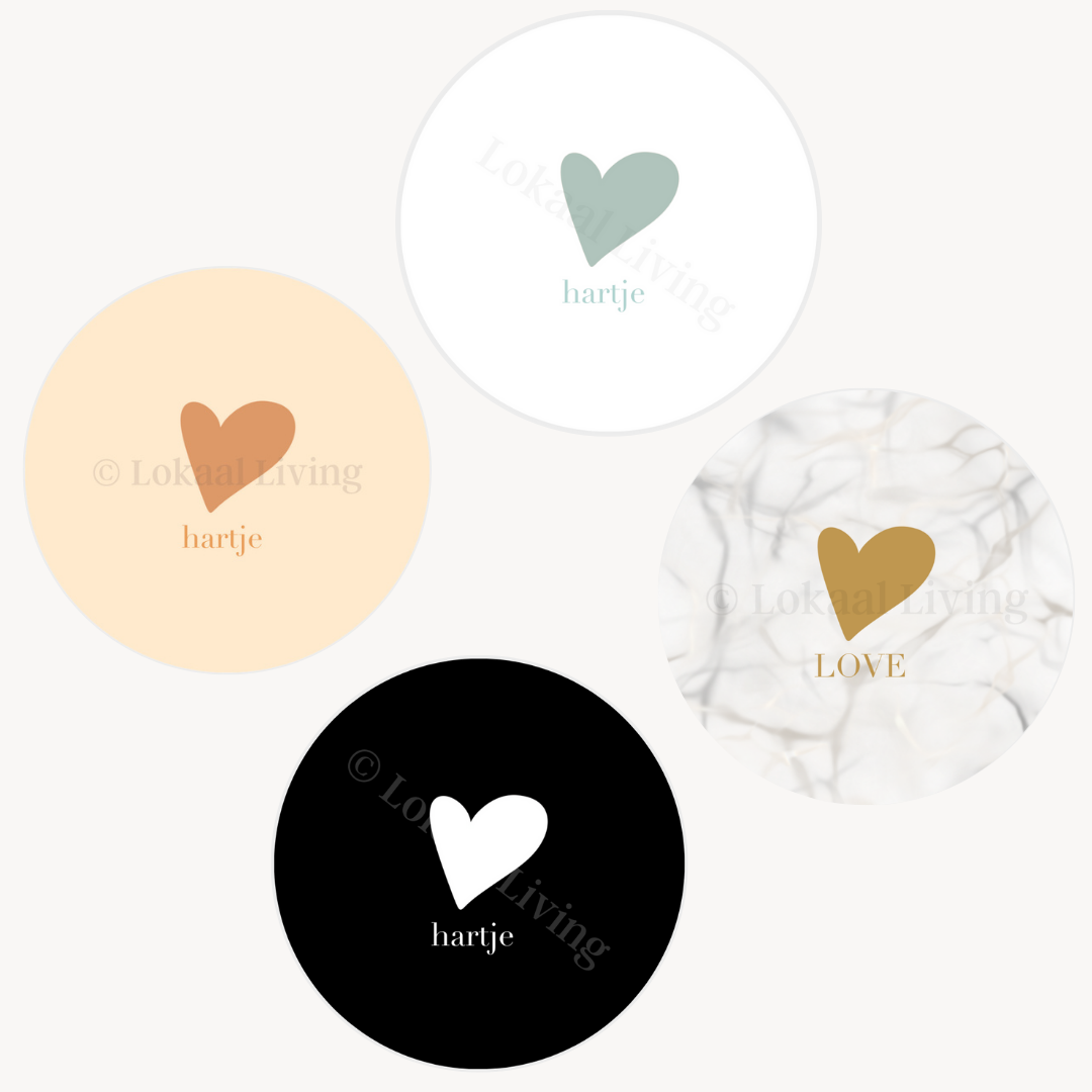 Onderzetter Hartje - Set van 4