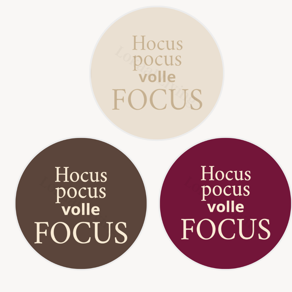 Onderzetter Hocus pocus volle focus - Set van 4