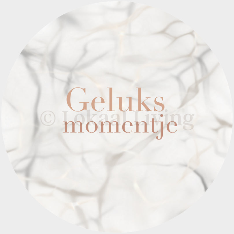 Muurcirkel Geluksmomentje - set van 2