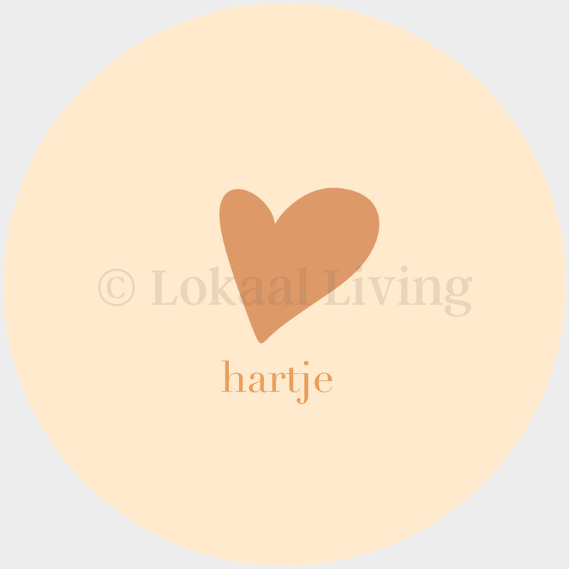 Onderzetter Hartje - Set van 4