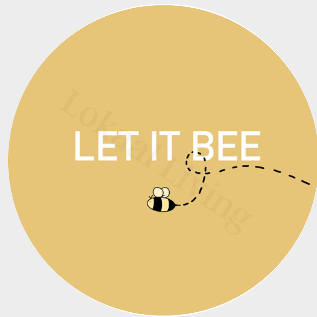 Muurcirkel Let it bee - set van 2