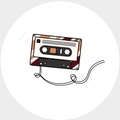Muurcirkel Cassette - set van 2