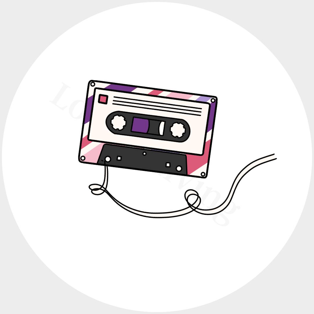 Muurcirkel Cassette - set van 2