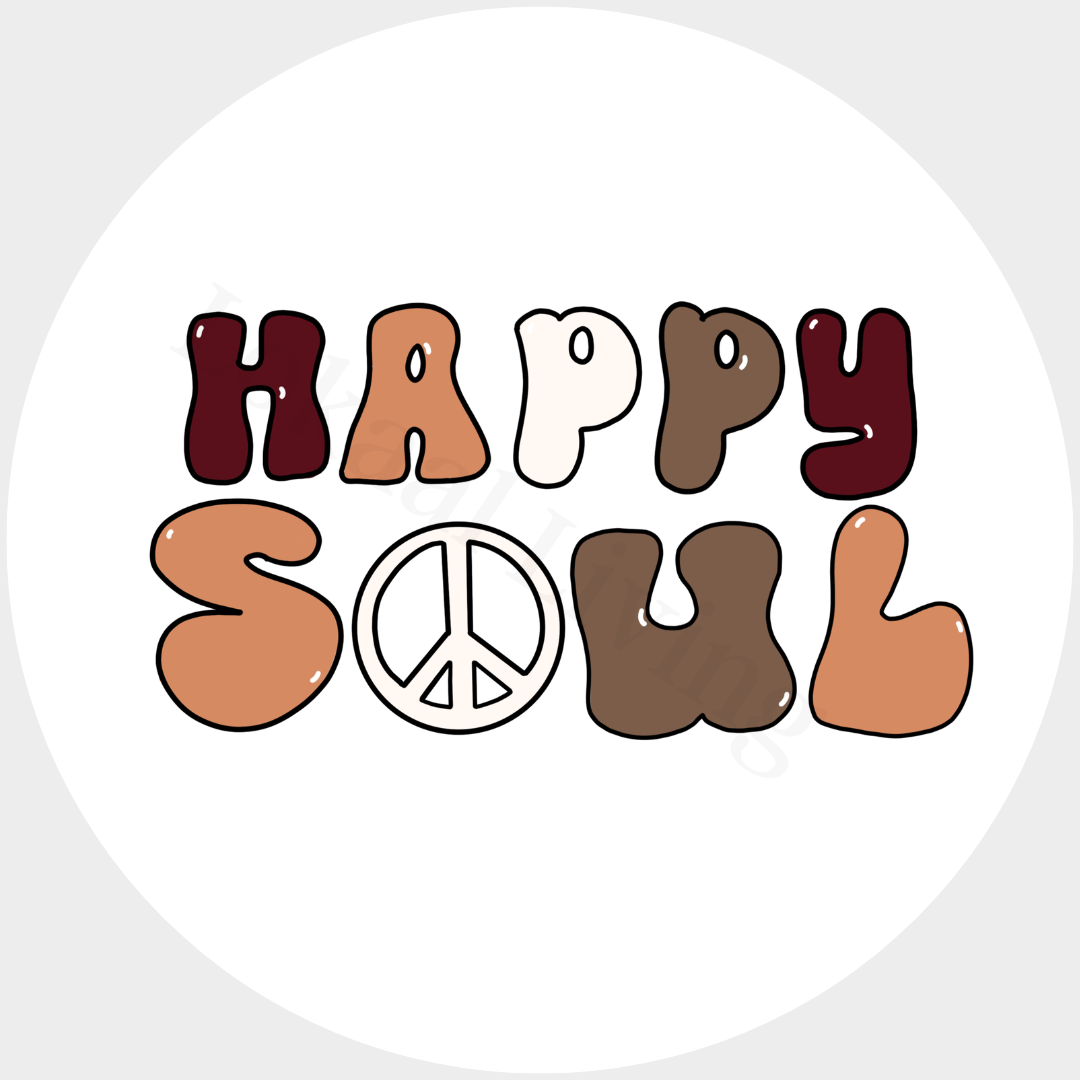 Muurcirkel Happy Soul - set van 2