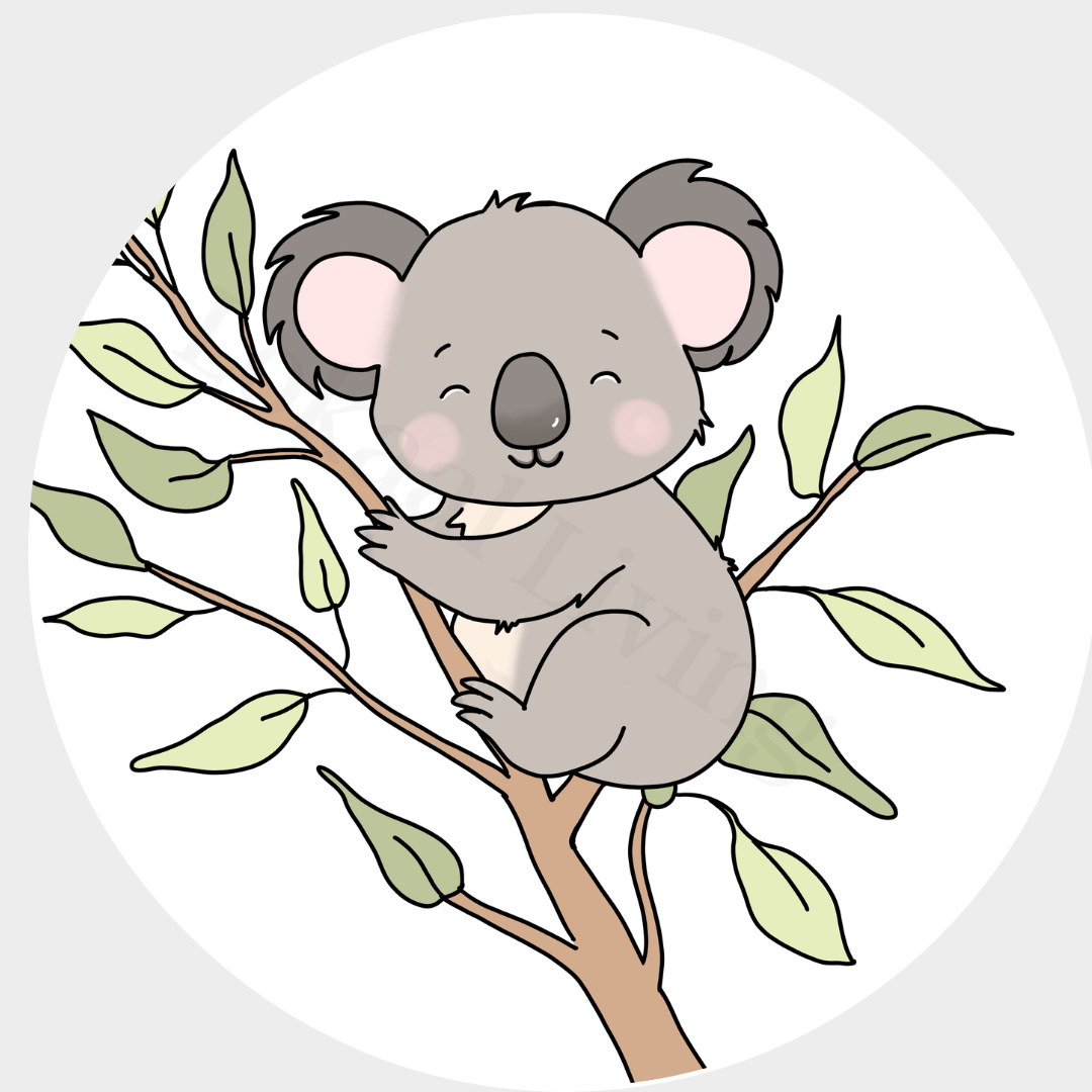 Muurcirkel Koala - set van 2
