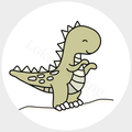 Muurcirkel T-Rex - set van 2