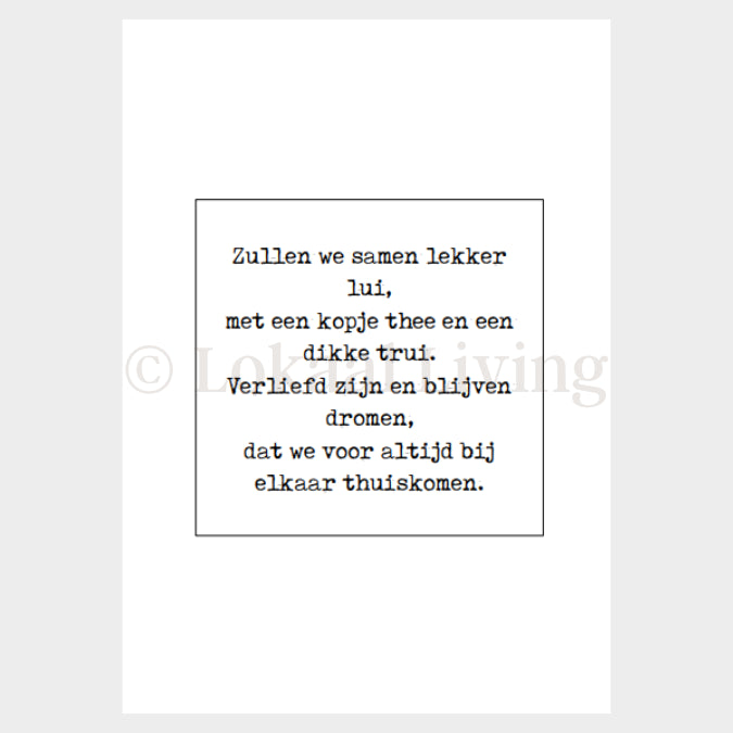 Poster Samen (set van 10)