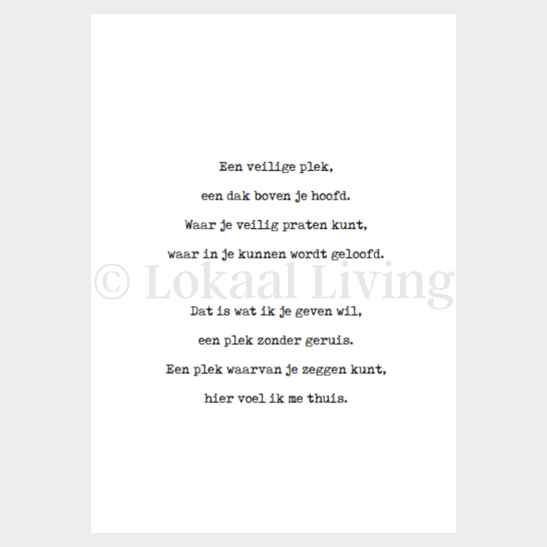 Poster Thuis (set van 10)