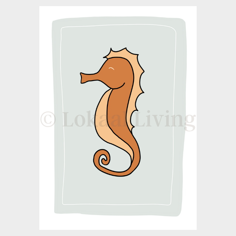 Poster Zeepaardje (set van 10)