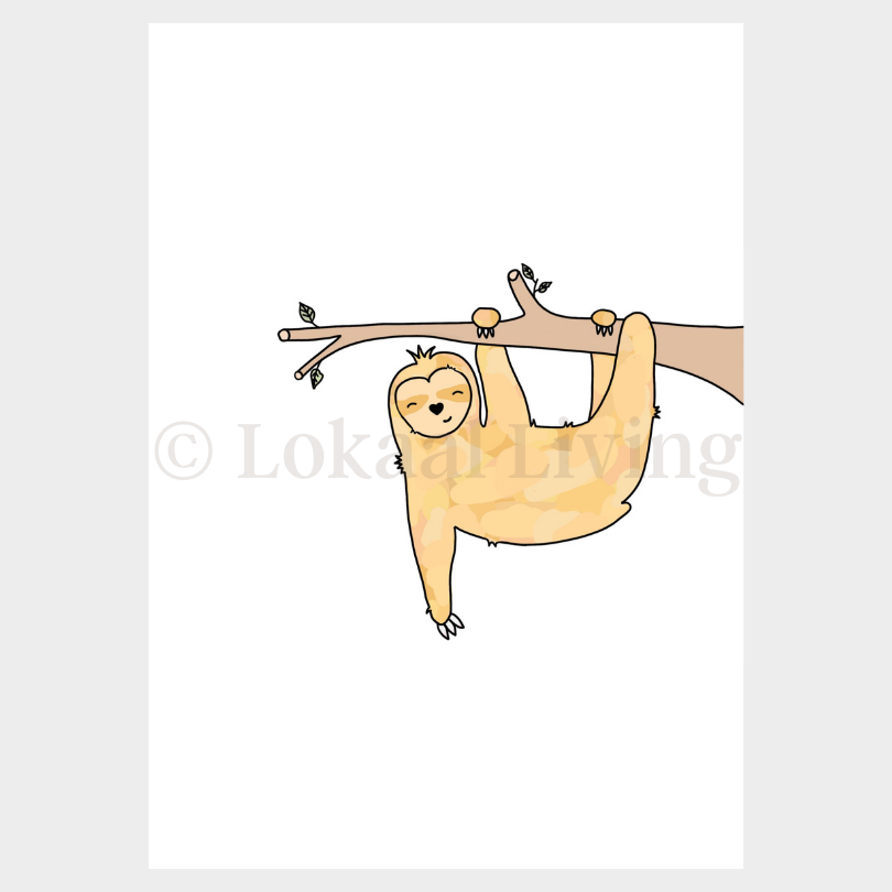 Poster Luiaard (set van 10)