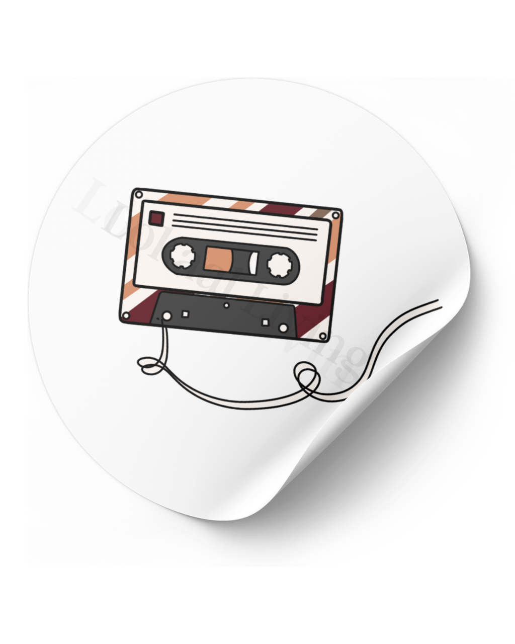 Stickerset Cassette - set van 50 stuks