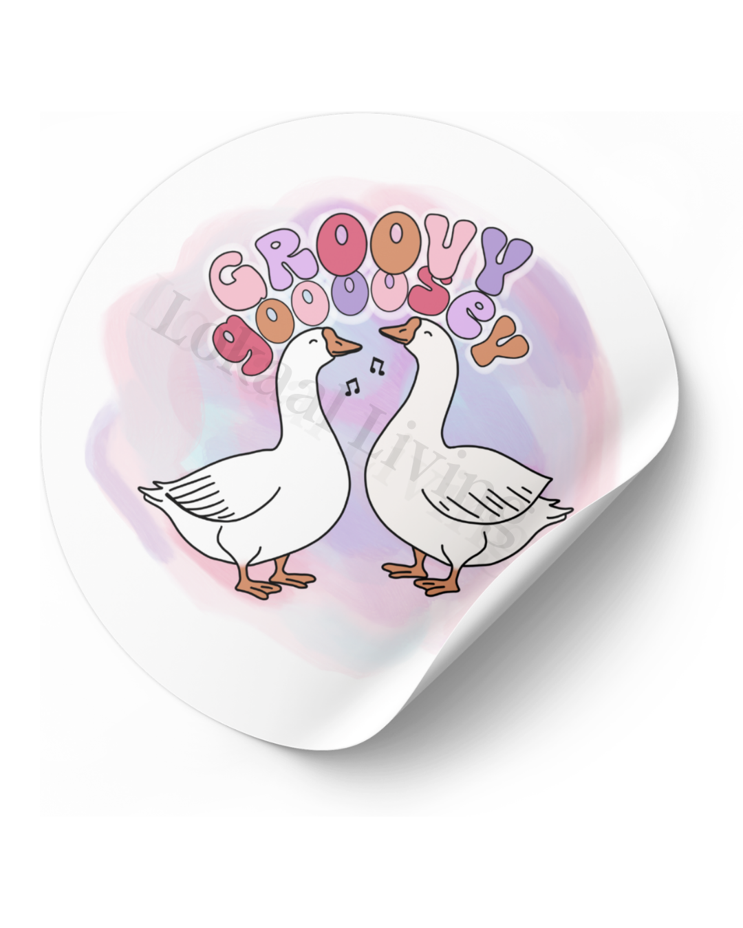 Stickerset Groovy Goosey - set van 50 stuks
