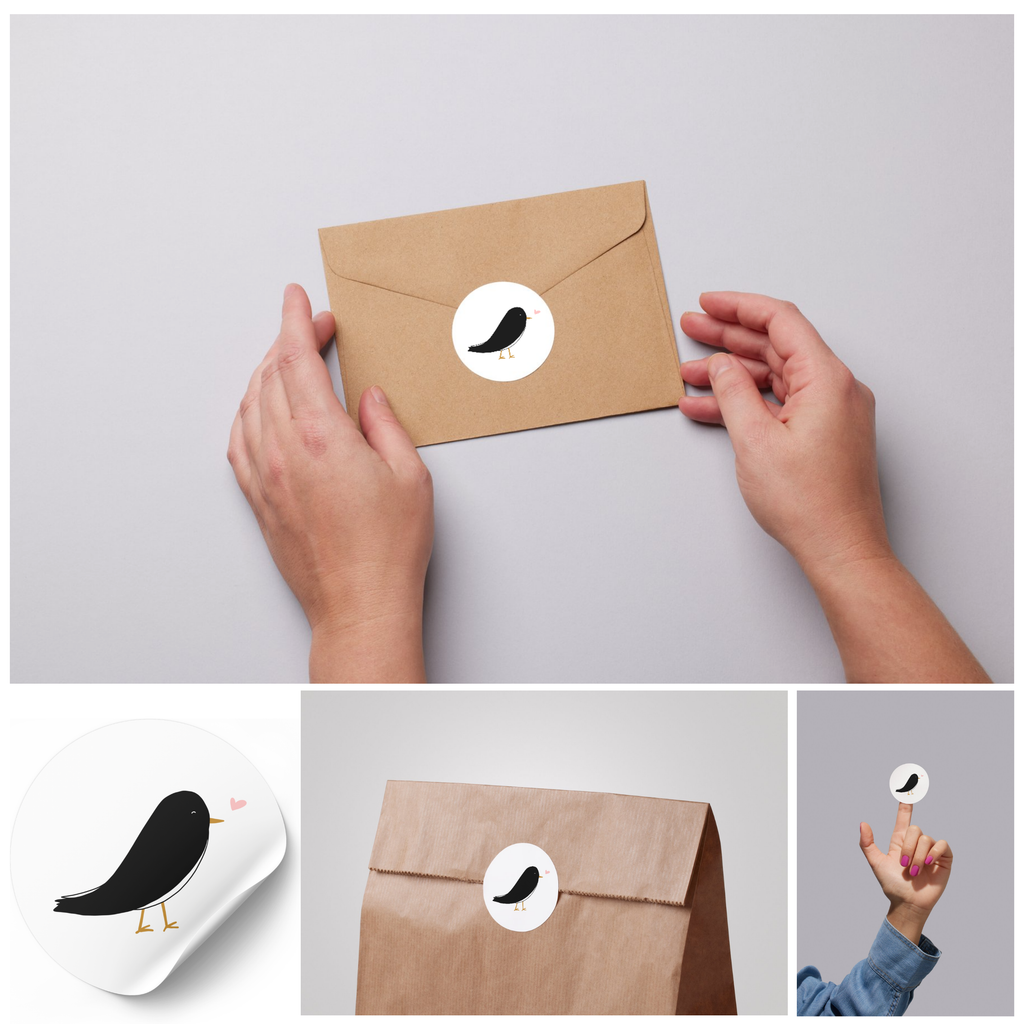 Stickerset Merel - set van 50 stuks