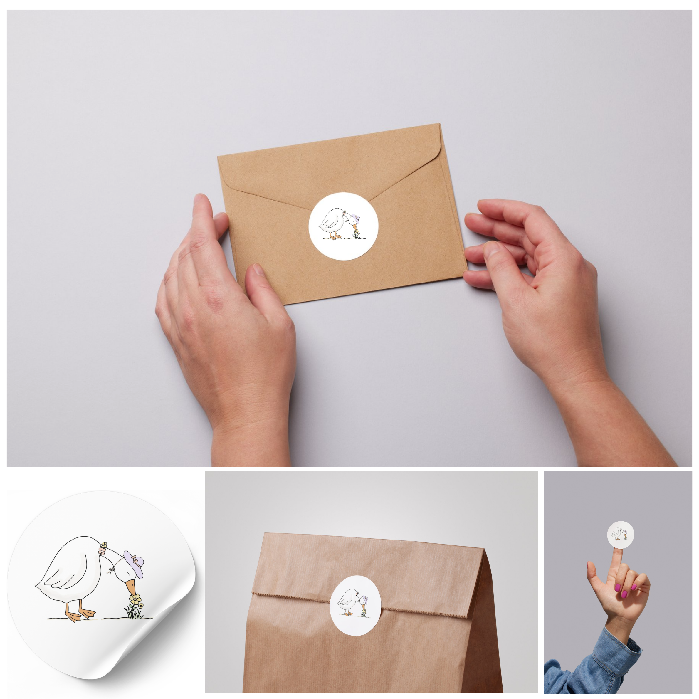Stickerset Gans - set van 50 stuks
