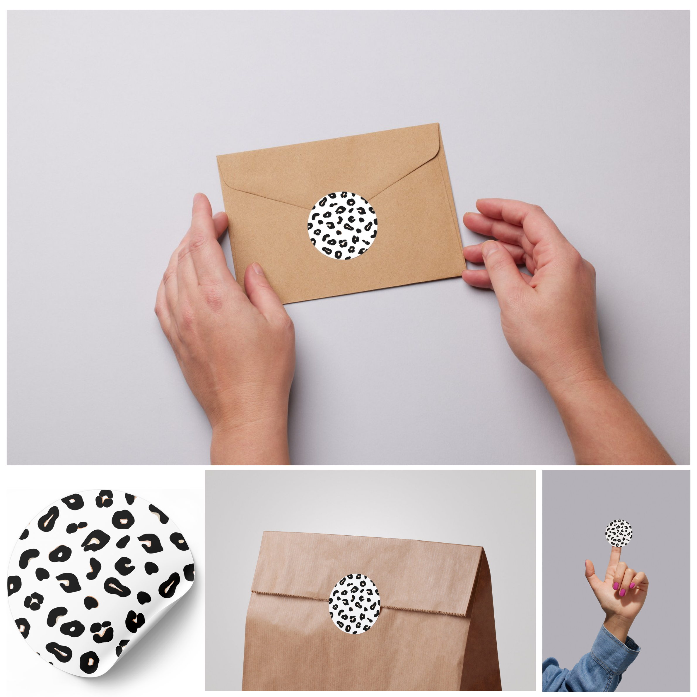 Stickerset Panterprint - set van 50 stuks