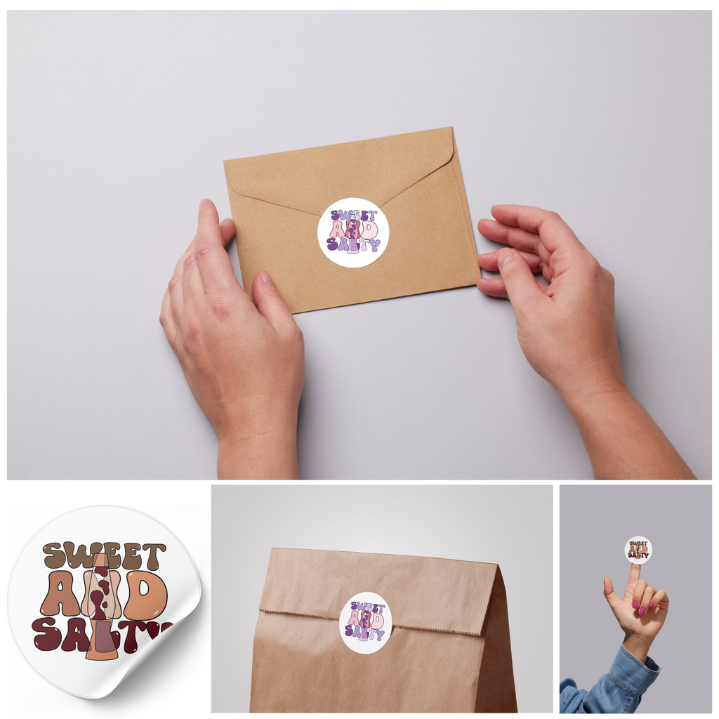Stickerset Sweet and salty - set van 50 stuks