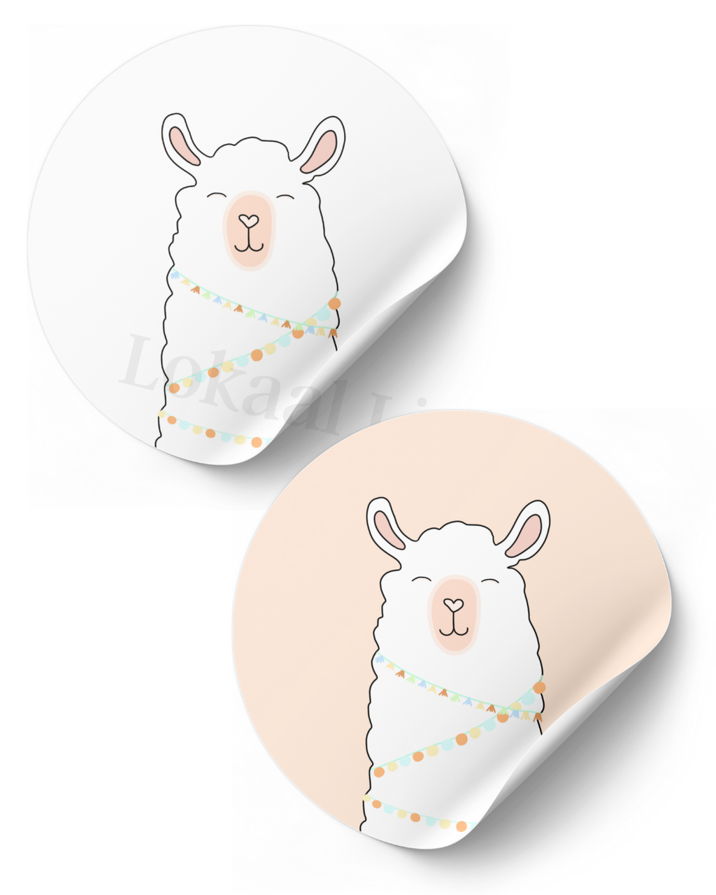 Stickerset Alpaca - set van 50 stuks