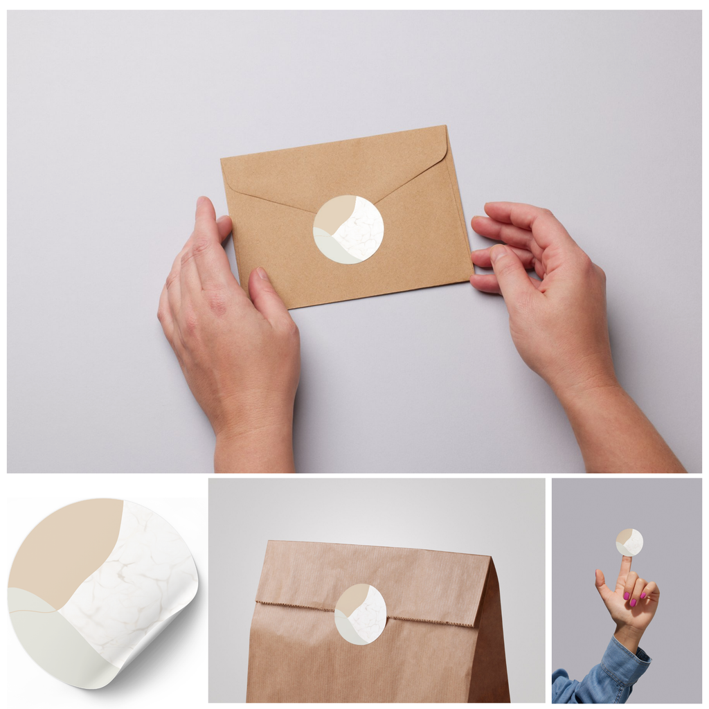 Stickerset Marmermix - set van 50 stuks