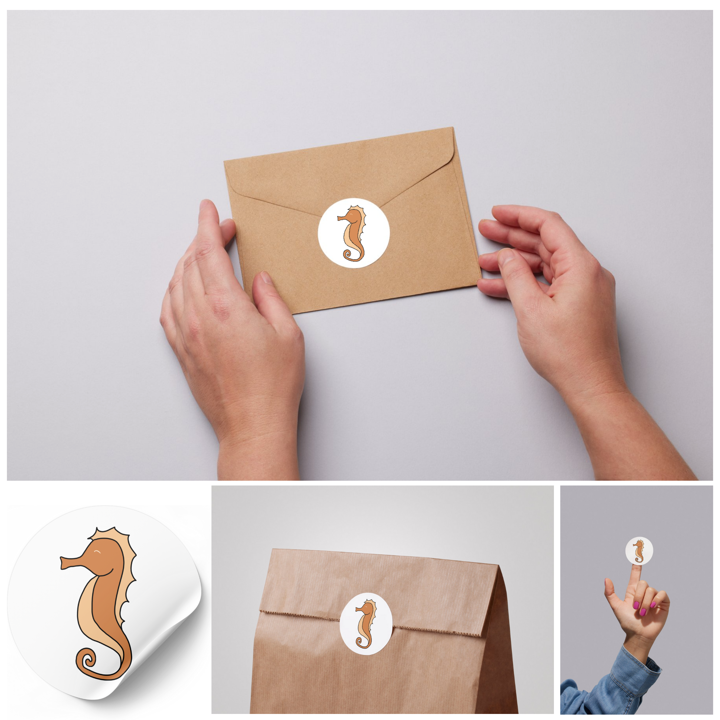 Stickerset Zeepaard - set van 50 stuks