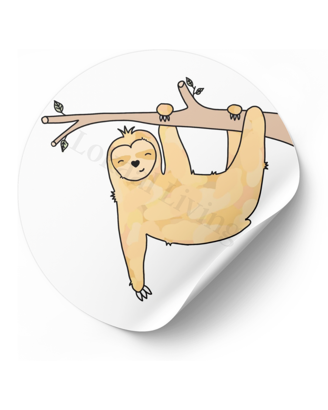 Stickerset Luiaard - set van 50 stuks