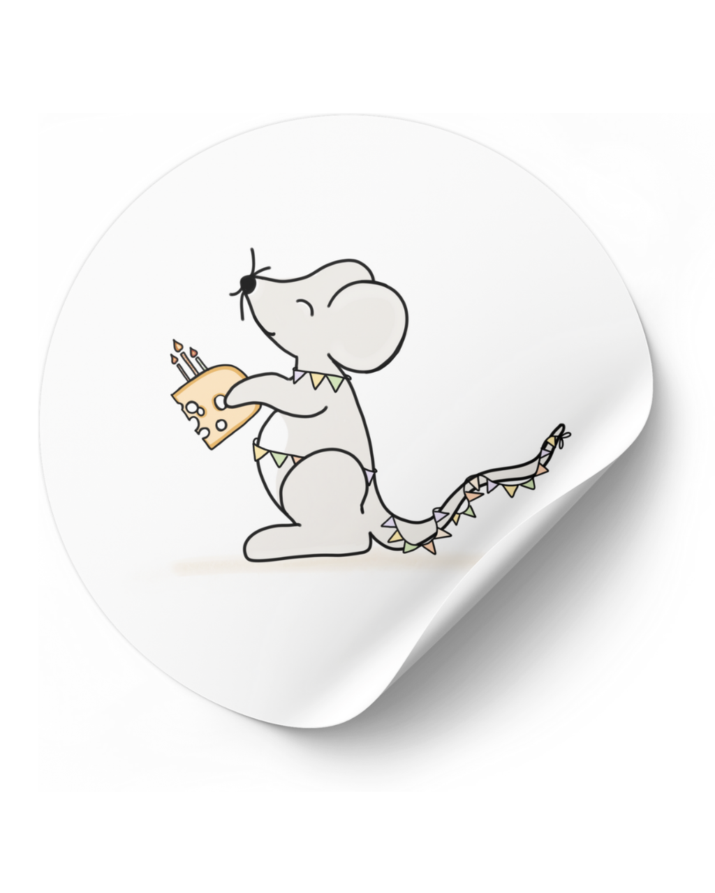 Stickerset Muis - set van 50 stuks