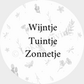 Muurcirkel Wijntje tuintje zonnetje - set van 2
