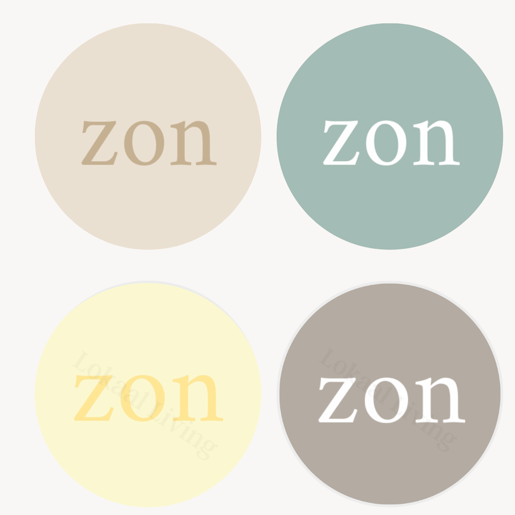 Muurcirkel Zon - set van 2